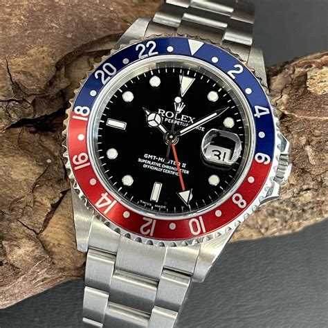 rolex oyster perpetual gmt-master ii 16710 blue red|rolex gmt master ii for sale.